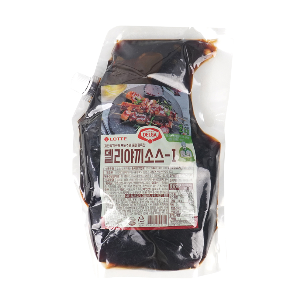 롯데 델가 델리야끼소스 2kg 데리야끼소스